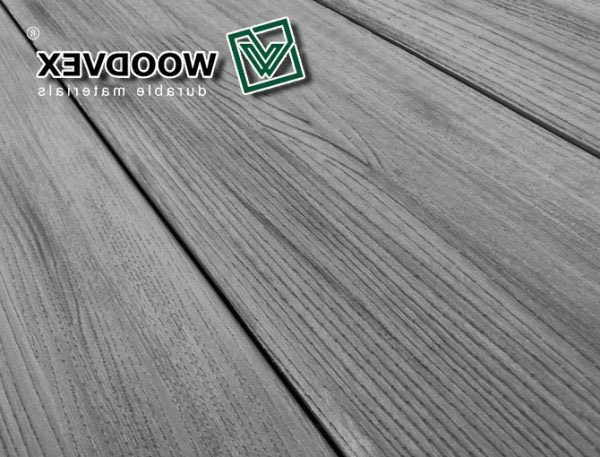 Террасная доска WOODVEX Select серого цвета &amp;quot;Дым&amp;quot; из ДПК купить в Твери