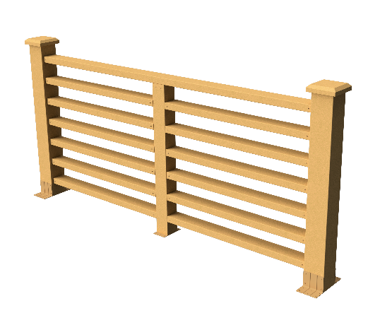 Декоративное ограждение из ДПК GRINDERDECO Марсело песчаник купить в Твери