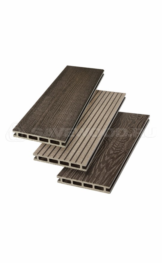 Террасная доска ДПК SaveWood, SW Carpinus (R), Темно-коричневый купить в Твери