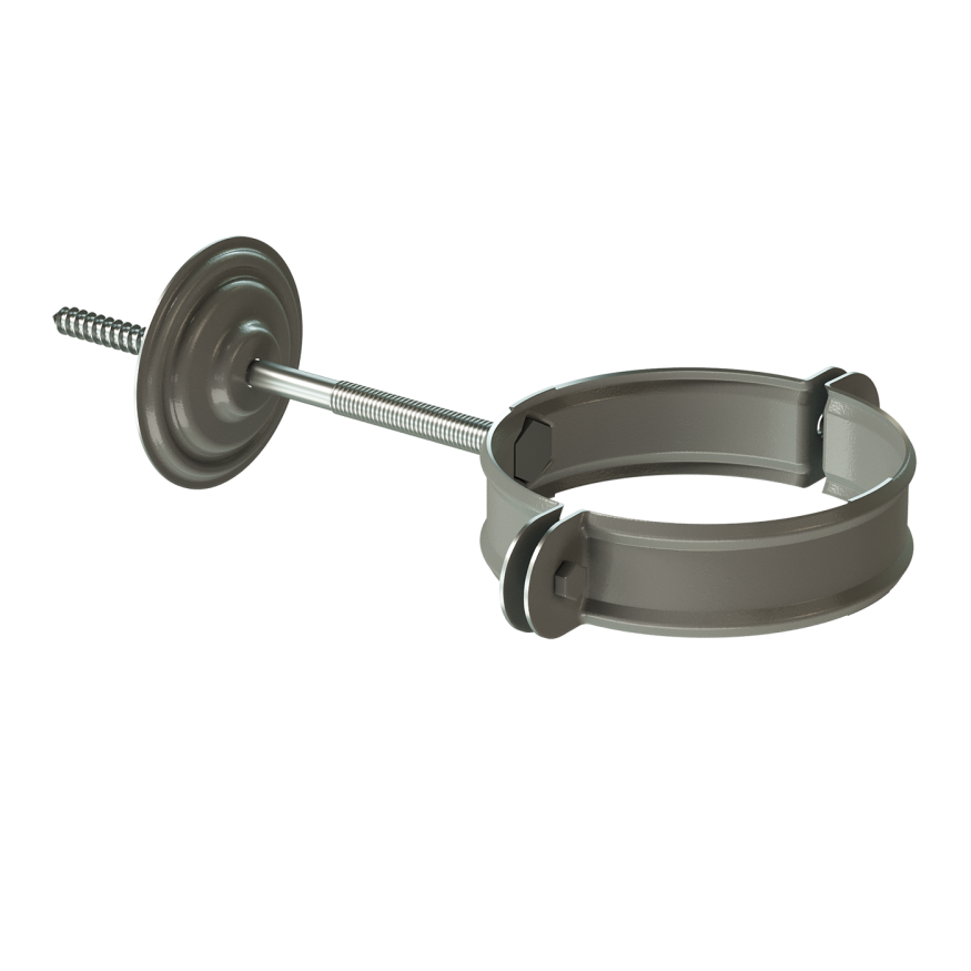 Хомут для водосточной трубы Docke Stal Premium, цвет графит купить в Твери