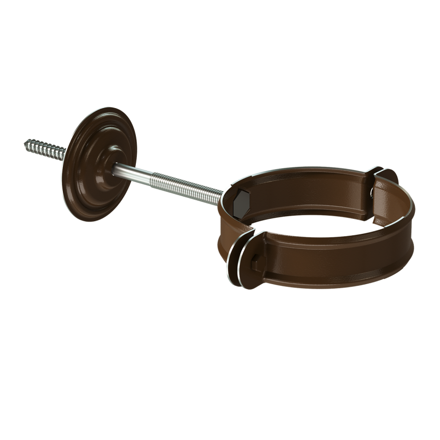 Хомут для водостока Docke Stal Premium, цвет Каштан купить в Твери