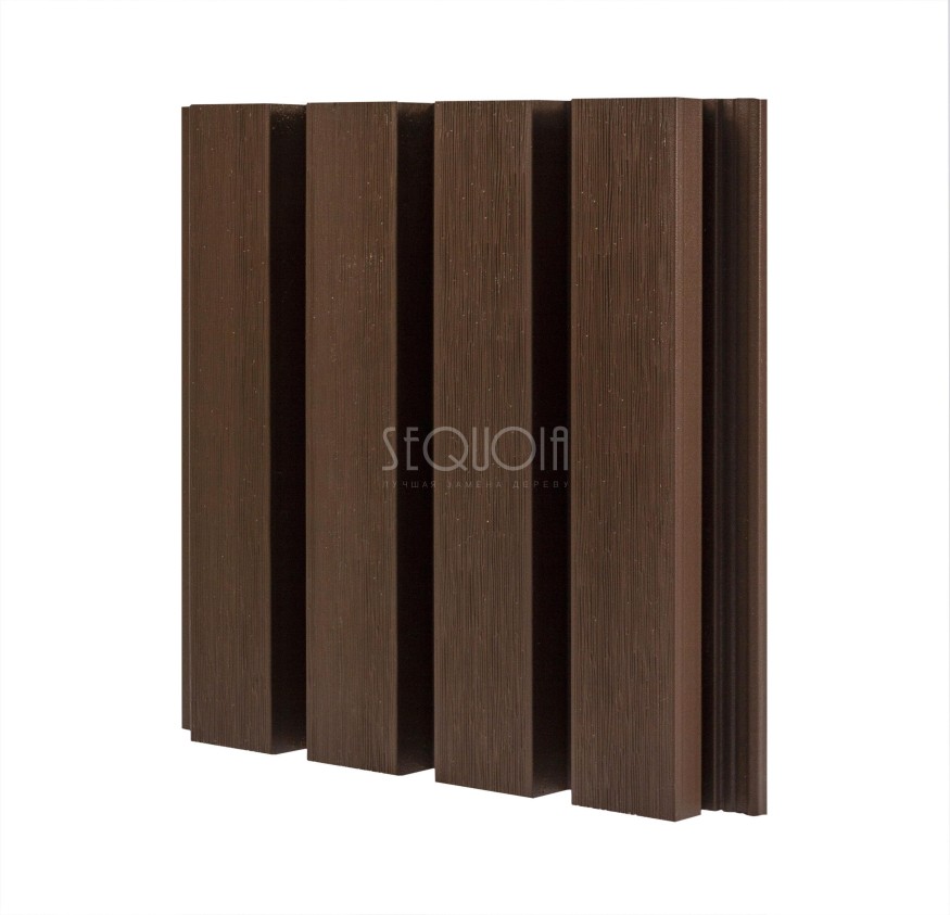 Доска фасадная SEQUOIA co-extrusion Коричневая купить в Твери