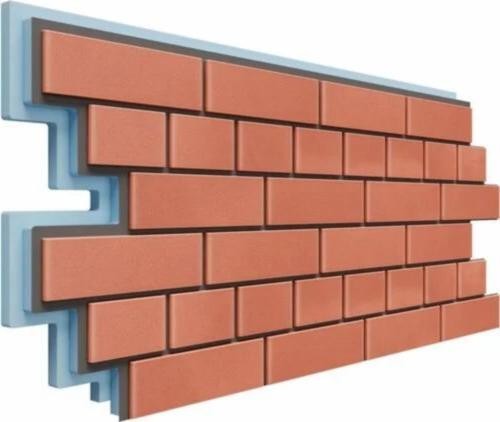 Термопанели Доломит Кирпич 40 мм Красного цвета купить в Твери