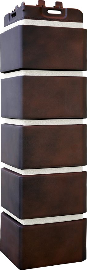 Угол наружный Grand Line, Клинкерный кирпич Design Plus, Кофе с белым швом купить в Твери