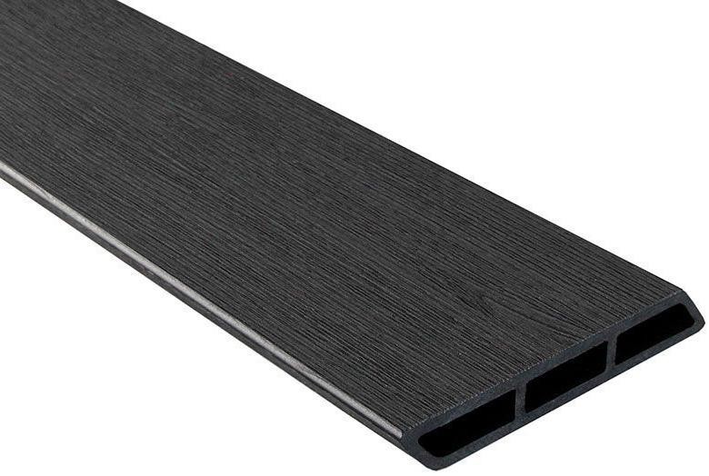 Доска Ромбус 3D ДПК Outdoor STORM BLACK черного цвета купить в Твери