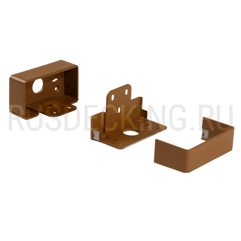 Комплект крепления перил прямое RusDecking Unodeck Орех купить в Твери