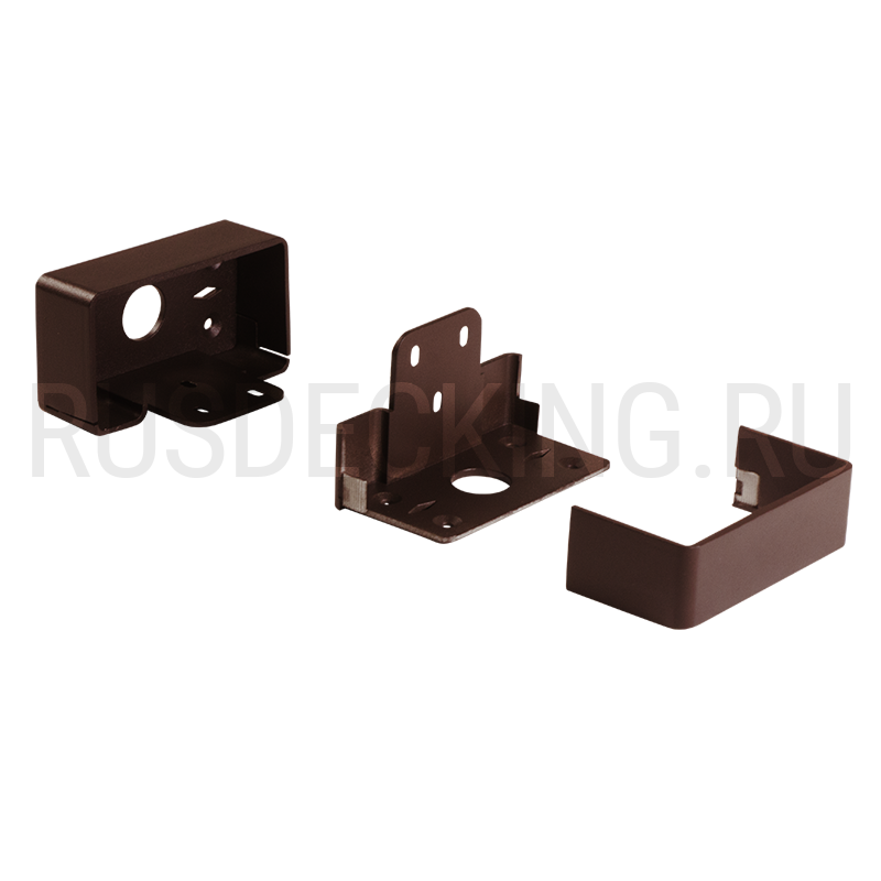 Комплект крепления перил прямое RusDecking Unodeck Венге купить в Твери