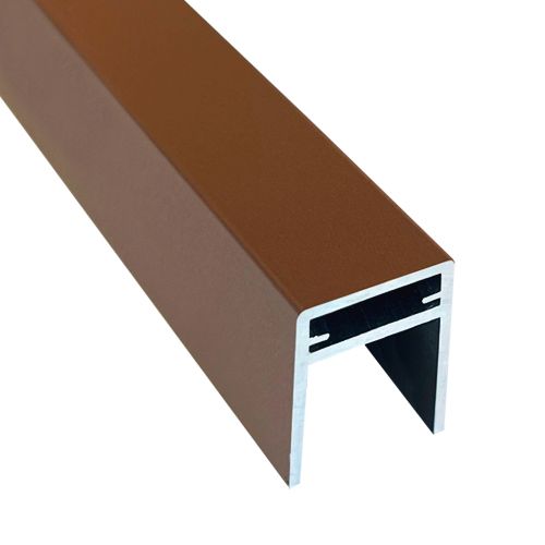 Алюминиевый П-профиль EasyDecking Коричневый купить в Твери