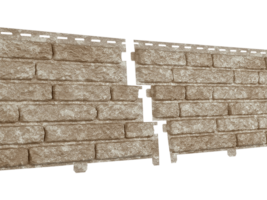 Фасадные панели Ю-Пласт, Stone House Quartzite, Светлый Бежевый купить в Твери