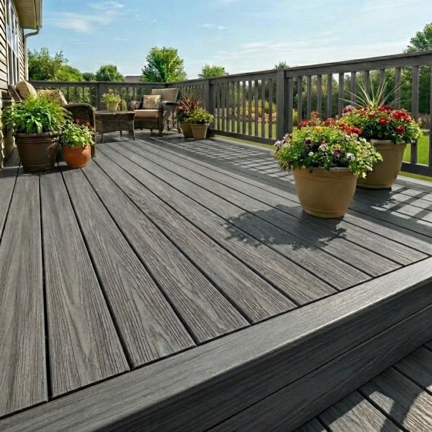 Террасная доска ДПК GardenParkett Табула, Серый купить в Твери