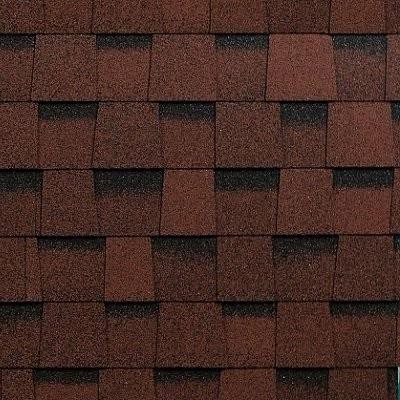 Двухслойная ламинированная черепица Shinglas, Фазенда, Красный цвет купить в Твери