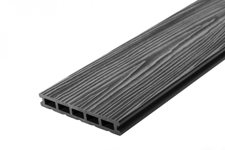 Террасная доска из ДПК RusDecking Unodeck Mogano - Цвет графит купить в Твери