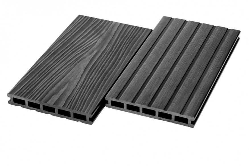 Террасная доска из ДПК RusDecking Unodeck Mogano - Цвет графит купить в Твери