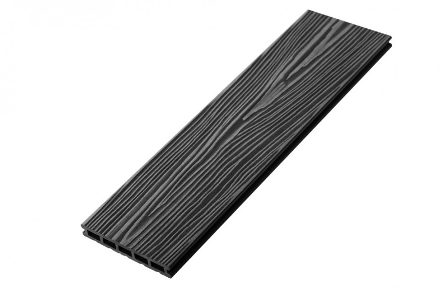 Террасная доска из ДПК RusDecking Unodeck Mogano - Цвет графит купить в Твери