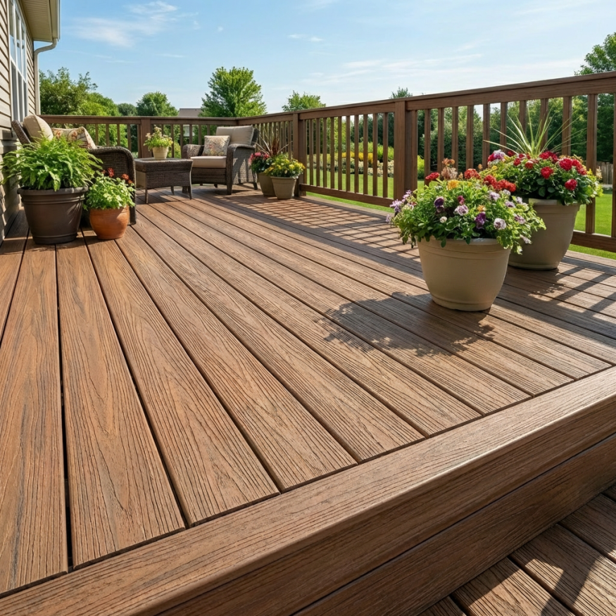 Террасная доска ДПК GardenParkett Табула, Светло-коричневый купить в Твери