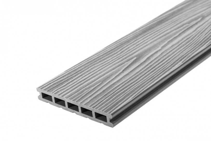 Террасная доска из ДПК RusDecking Unodeck Mogano - Цвет Серый купить в Твери