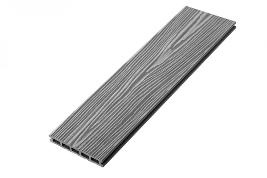 Террасная доска из ДПК RusDecking Unodeck Mogano - Цвет Серый купить в Твери