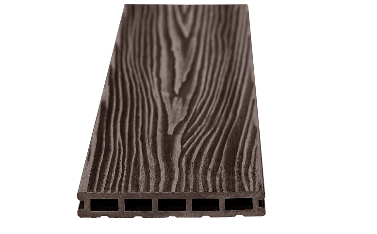 Террасная доска из ДПК RusDecking Unodeck Mogano - Цвет Венге купить в Твери