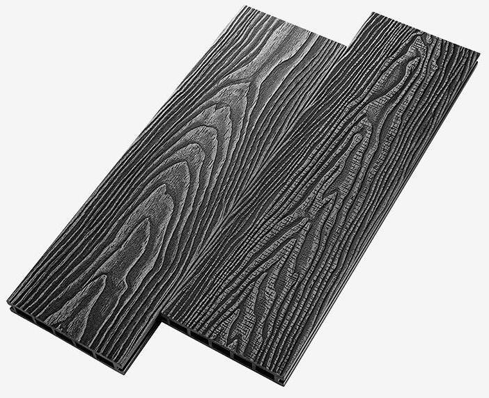 Террасная доска из композитного материала RusDecking Unodeck Vintage - Цвет Графит купить в Твери