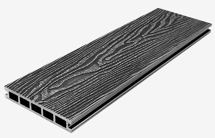 Террасная доска из композитного материала RusDecking Unodeck Vintage - Цвет Графит купить в Твери