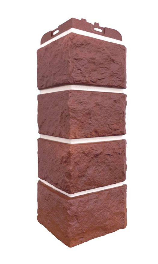 Угол наружный Grand Line, Колотый Камень Design Plus, Корица (белый шов) купить в Твери