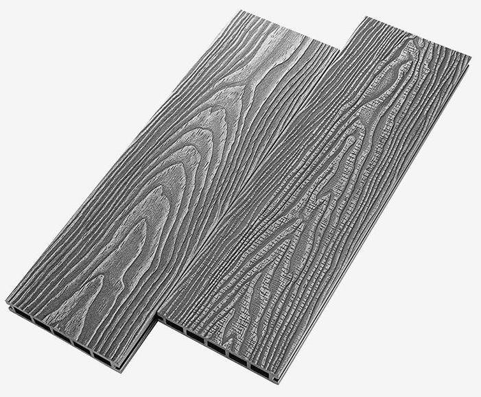 Террасная доска из ДПК RusDecking Unodeck Vintage - Цвет: Серый купить в Твери