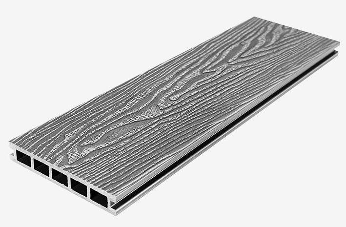 Террасная доска из ДПК RusDecking Unodeck Vintage - Цвет: Серый купить в Твери