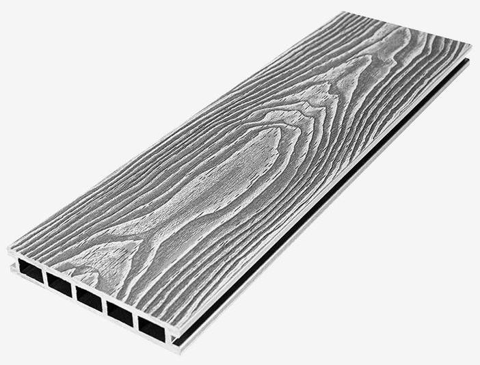Террасная доска из ДПК RusDecking Unodeck Vintage - Цвет: Серый купить в Твери