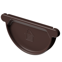 Заглушка для желоба Docke Stal Premium, шоколадный цвет