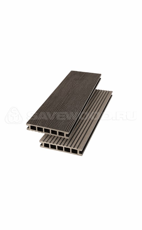 Террасная доска ДПК SaveWood, SW Ornus (R), Темно-коричневый купить в Твери