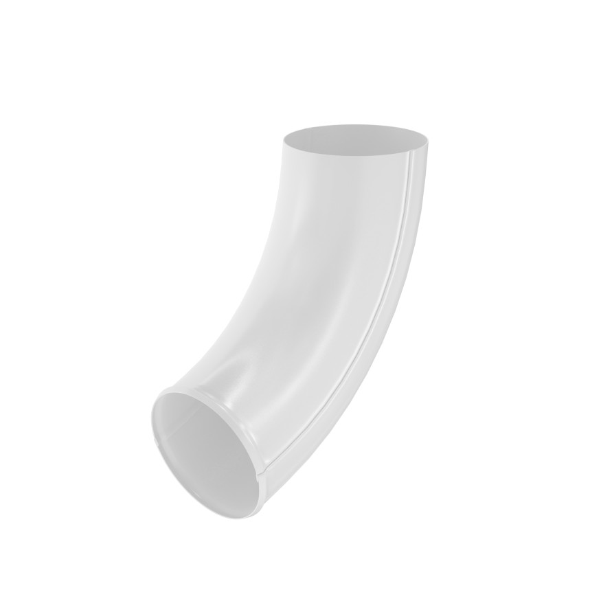 Отвод трубы Aquasystem, PU MATT, RAL 9003 Белый 125/90 купить в Твери