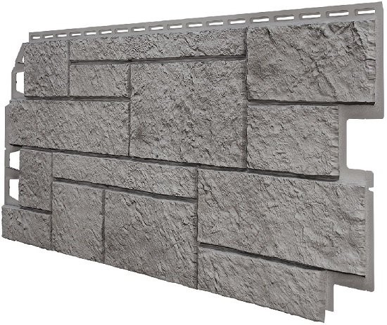 Фасадная панель VOX Sandstone (Сандстоун) светло-серого цвета купить в Твери