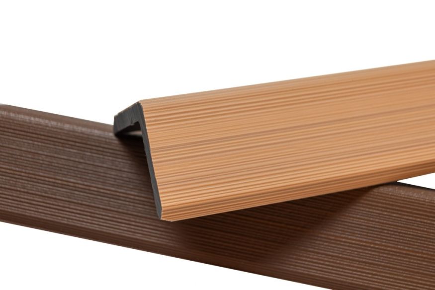Уголок торцевой Ecodecking Скай коэкструзия Бук купить в Твери