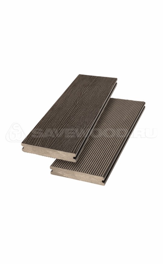 Террасная доска ДПК SaveWood, SW Abies (R), Темно-коричневый купить в Твери