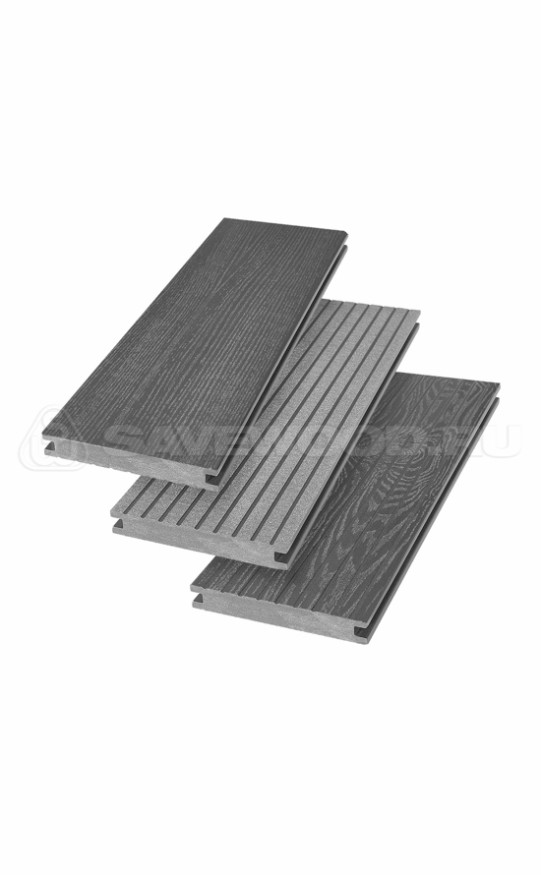 Террасная доска ДПК SaveWood, SW Fraxinus (R), Графит купить в Твери