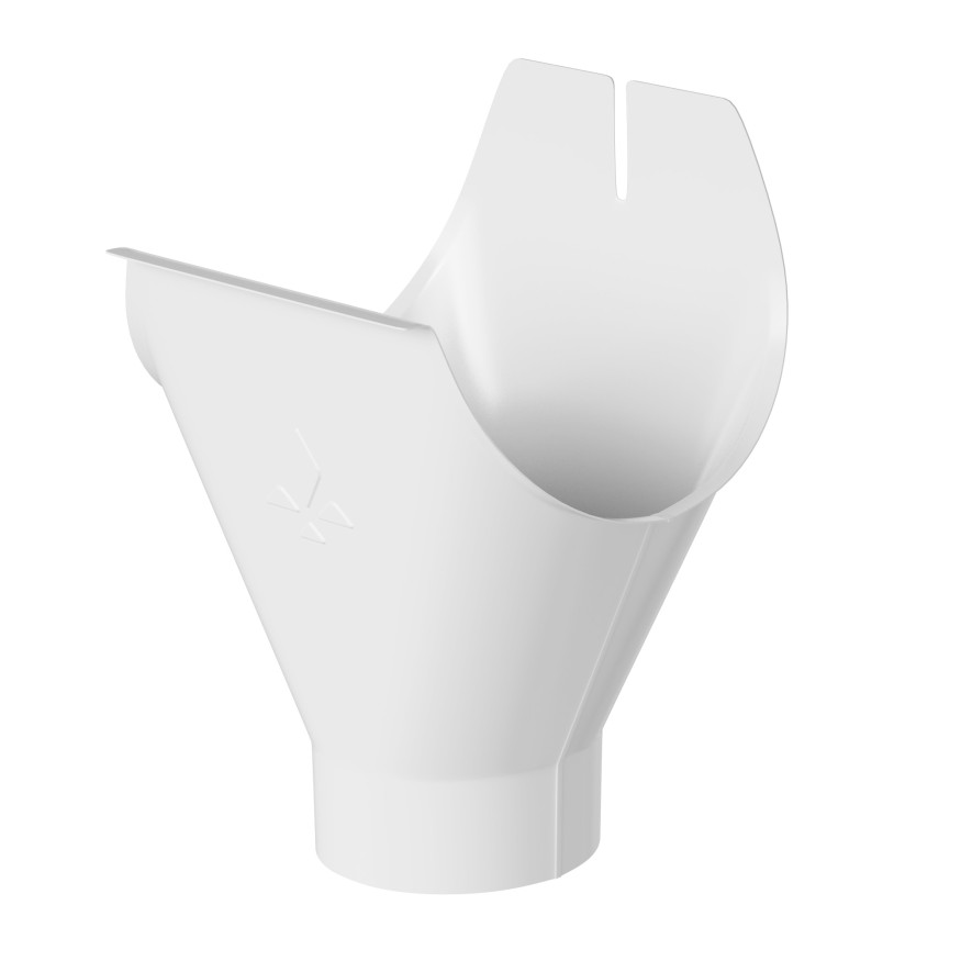 Воронка желоба Aquasystem, PU MATT, RAL 9003 Белый 150/100 купить в Твери