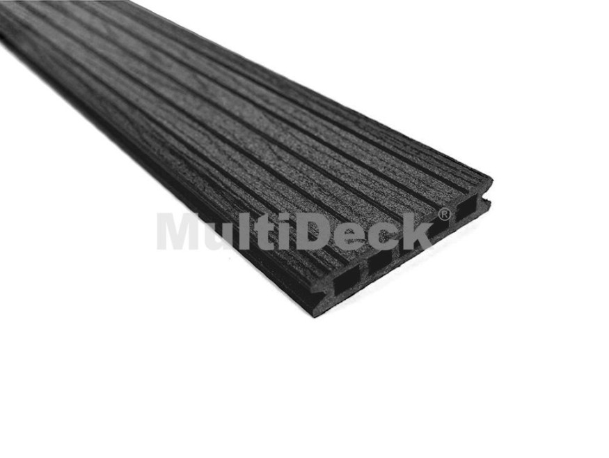 Террасная доска из ДПК MultiDeck Pro Цвет: Черный бархат купить в Твери