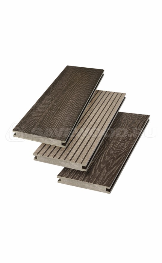 Террасная доска ДПК SaveWood, SW Fraxinus (R), Темно-коричневый купить в Твери