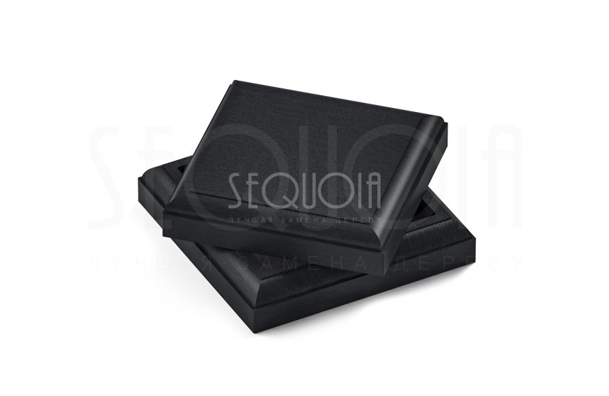 Комплект крышка и юбка для столба SEQUOIA BLACK купить в Твери