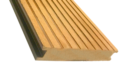 Террасная доска ECODECKING Premium в желтом цвете из ДПК купить в Твери