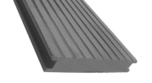 Террасная доска ECODECKING Premium из ДПК в сером цвете купить в Твери