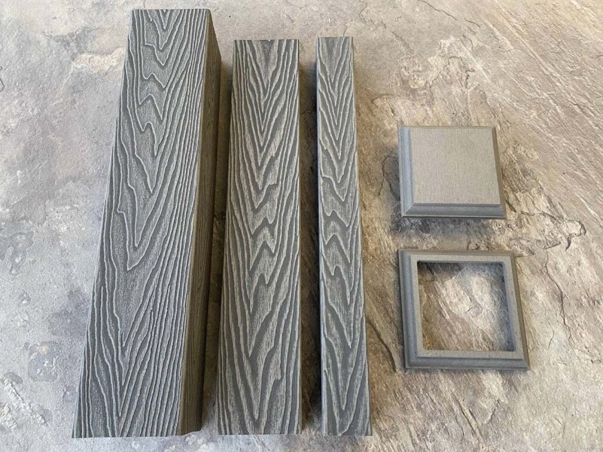 Столб для ограждения из ДПК EasyDecking, Wood-X, Серый купить в Твери