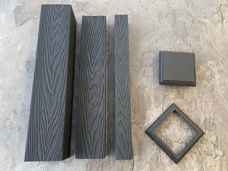 Столб для ограждения из ДПК EasyDecking, Wood-X, Черное дерево купить в Твери