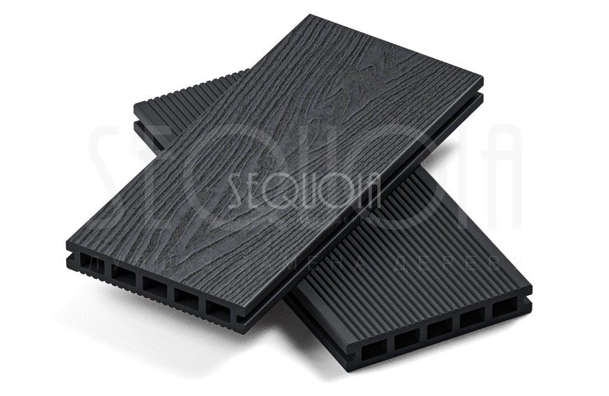 Доска террасная ДПК 3D SEQUOIA Evolution WOOD BLACK купить в Твери