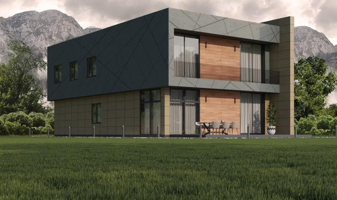 Фиброцементные панели Roofas COLOR Line Серый купить в Твери