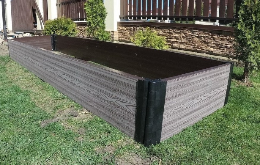 Доска для грядок NauticPrime из ДПК, серого цвета, размеры 300х30х2950 мм купить в Твери
