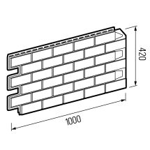 Фасадная панель ТЕХНОНИКОЛЬ Кирпич, Дорсет