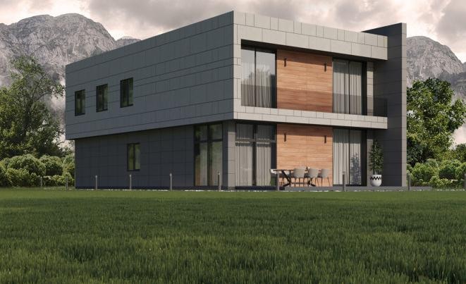 Фиброцементный сайдинг Roofas COLOR Line Светло-серый купить в Твери