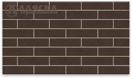 Фасадные термопанели Аляска серия Классика 33. Amsterdam brown купить в Твери