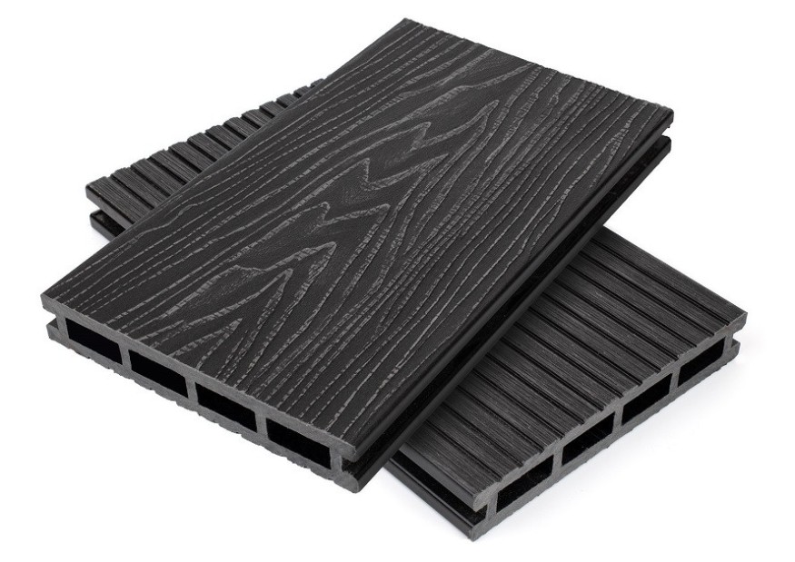 Террасная доска ДПК NanoWood Nature 3D пустотелая цвет Графит купить в Твери
